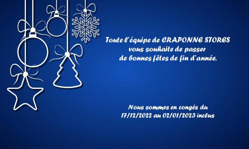 Fermeture annuelle - Congés